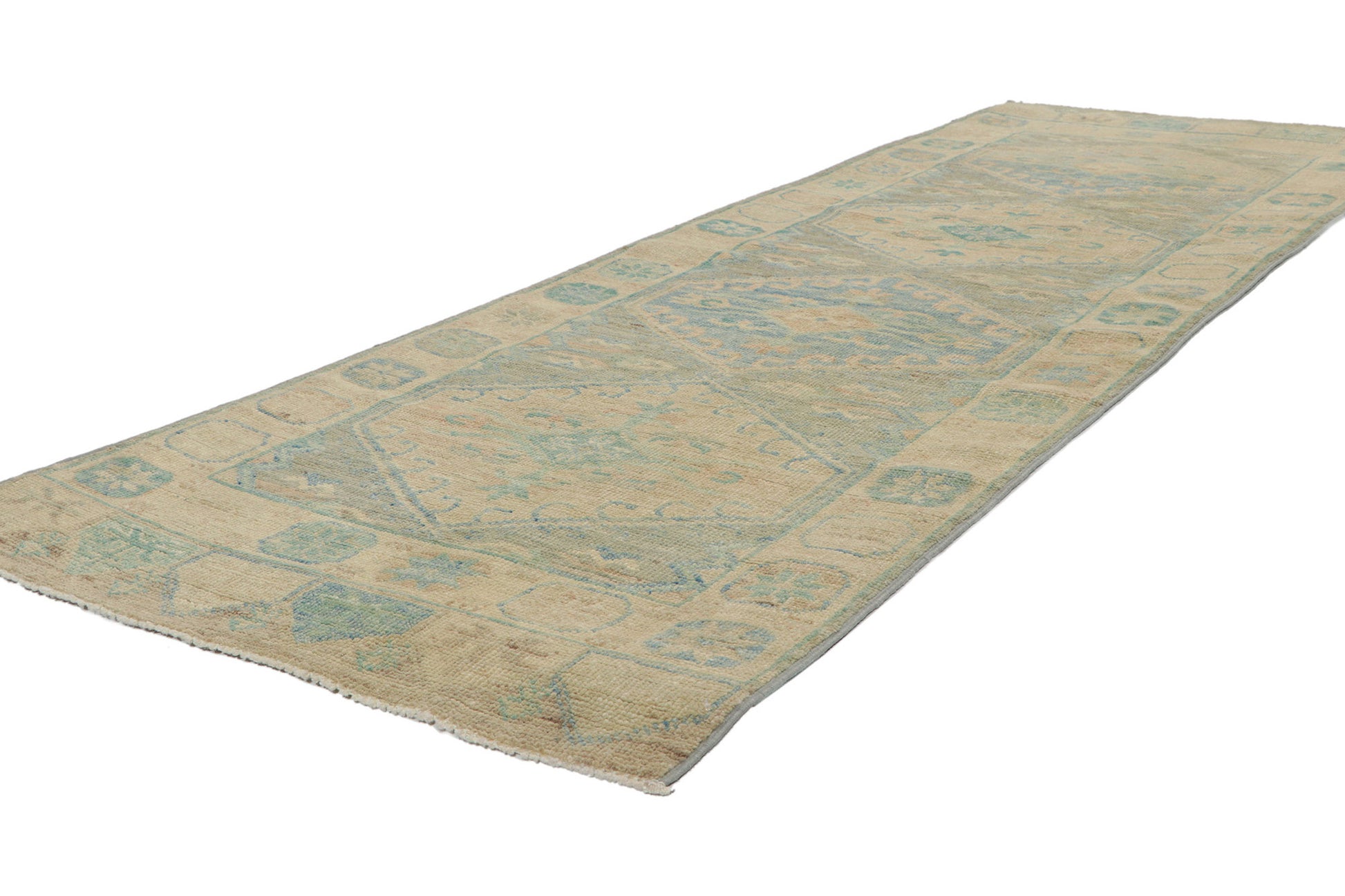 3 x 8 Colorful Oushak Runner 80827