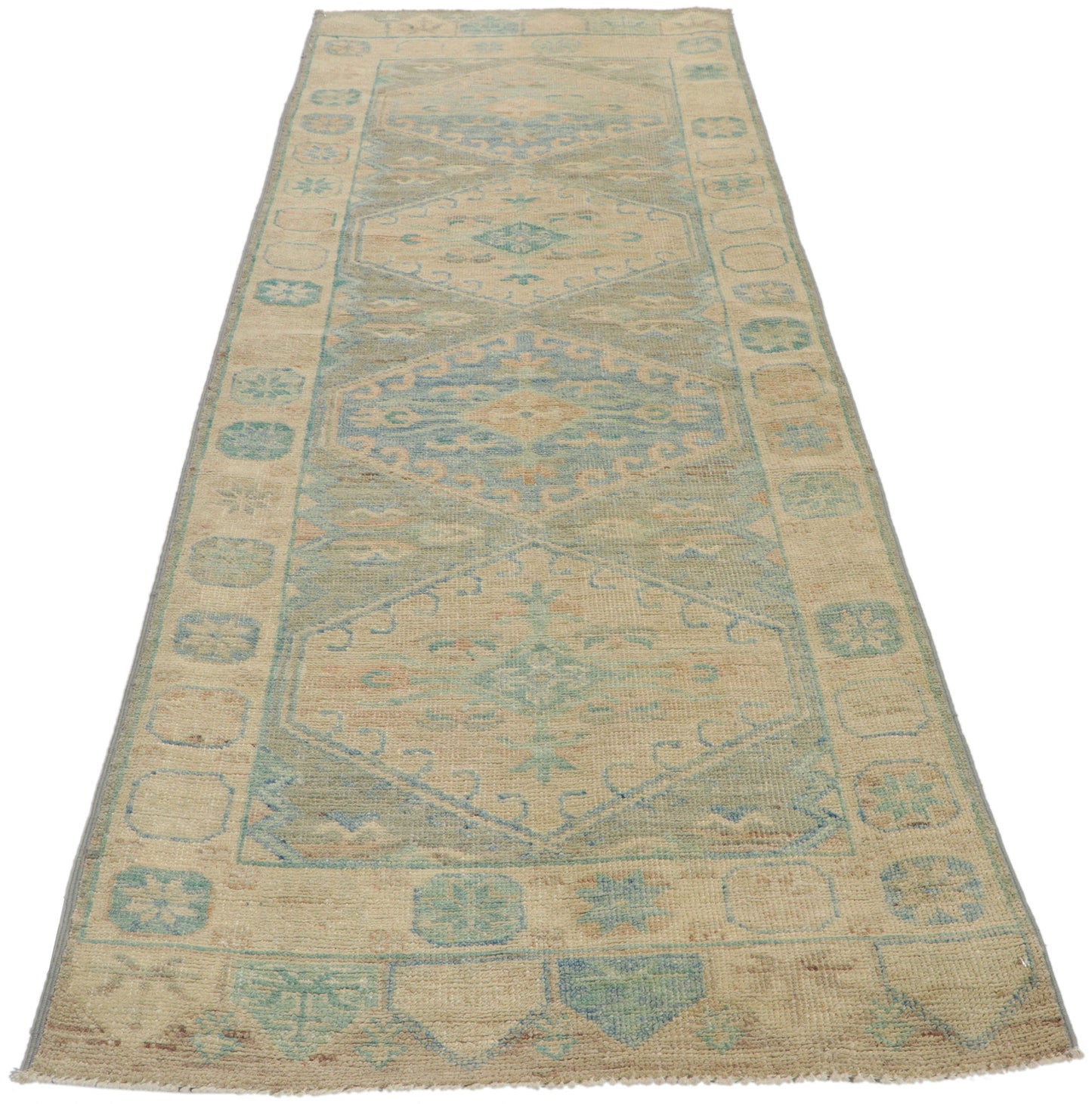3 x 8 Colorful Oushak Runner 80827