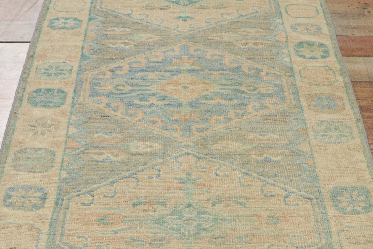 3 x 8 Colorful Oushak Runner 80827