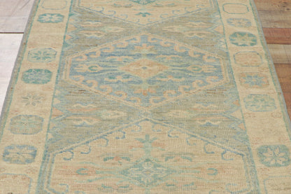 3 x 8 Colorful Oushak Runner 80827