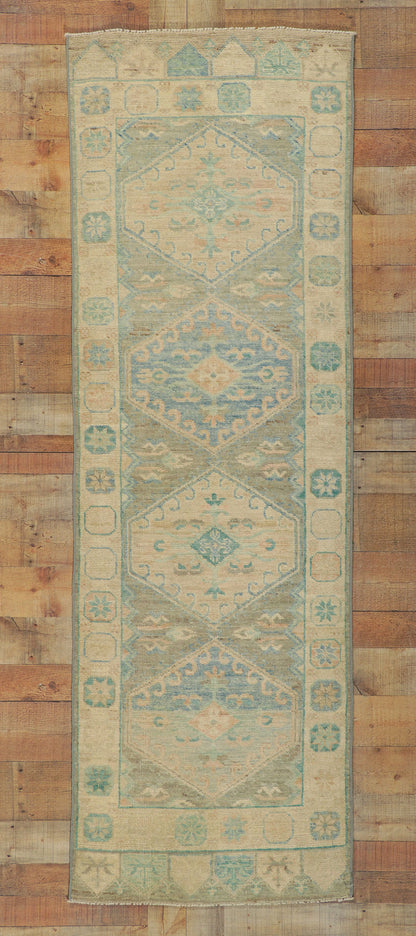 3 x 8 Colorful Oushak Runner 80827