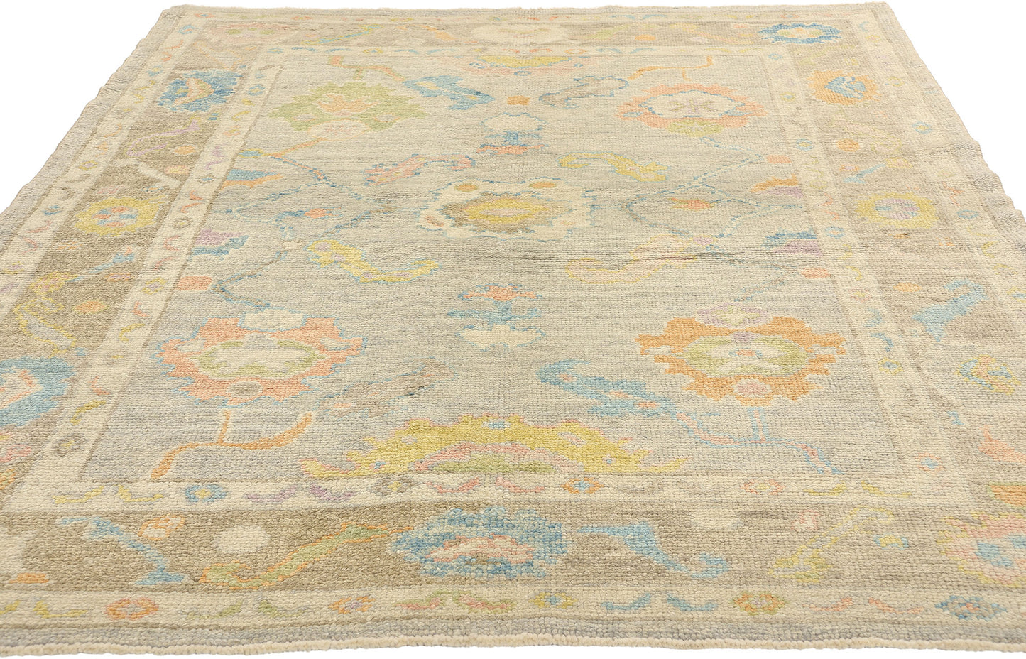 5 x 7 Colorful Turkish Oushak Rug 53593