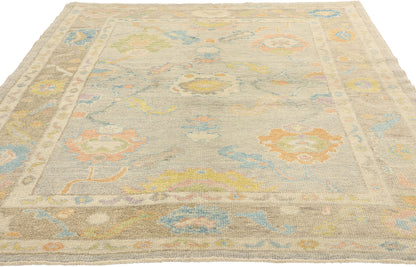 5 x 7 Colorful Turkish Oushak Rug 53593