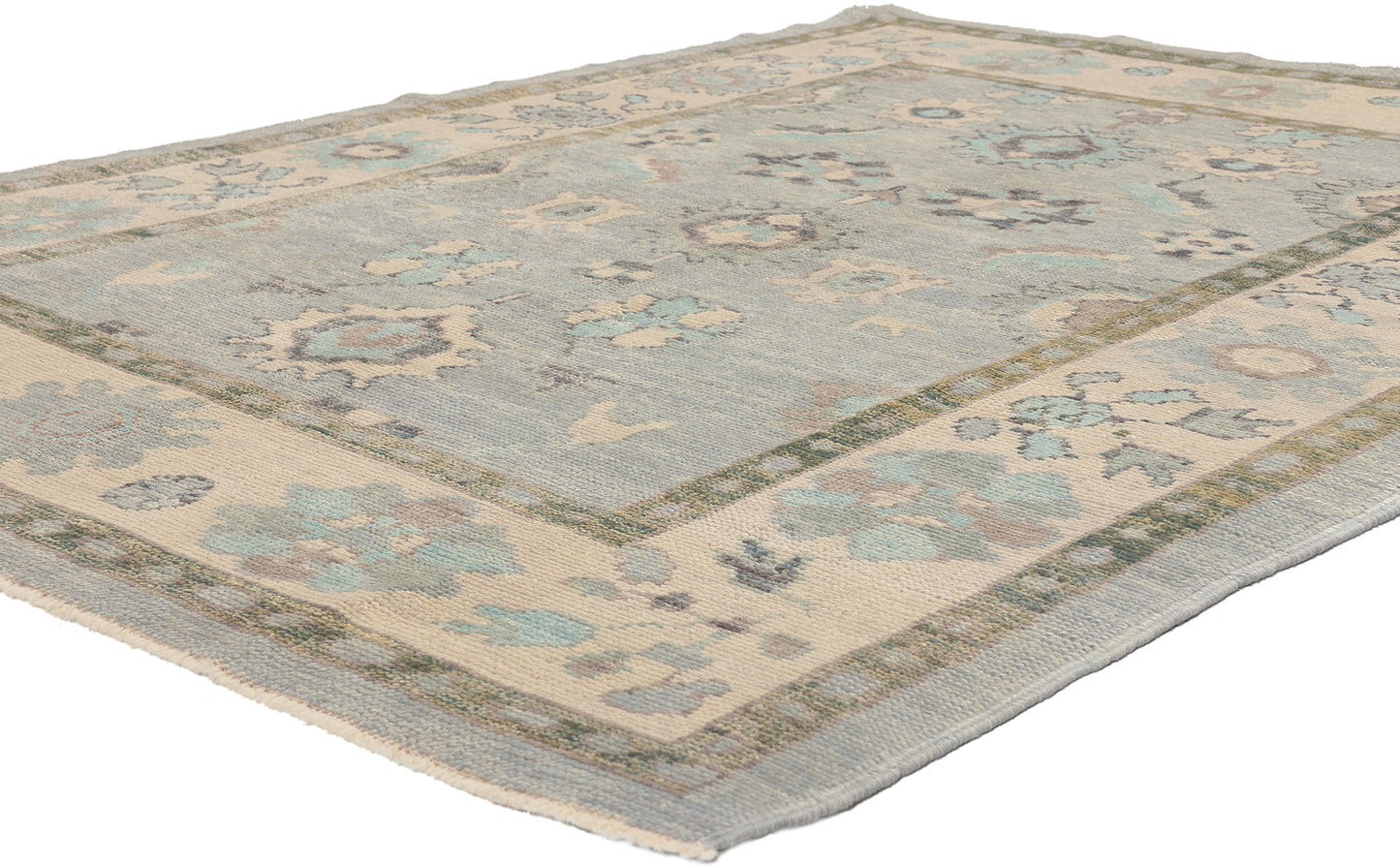 6 x 7 Colorful Turkish Oushak Rug 53790
