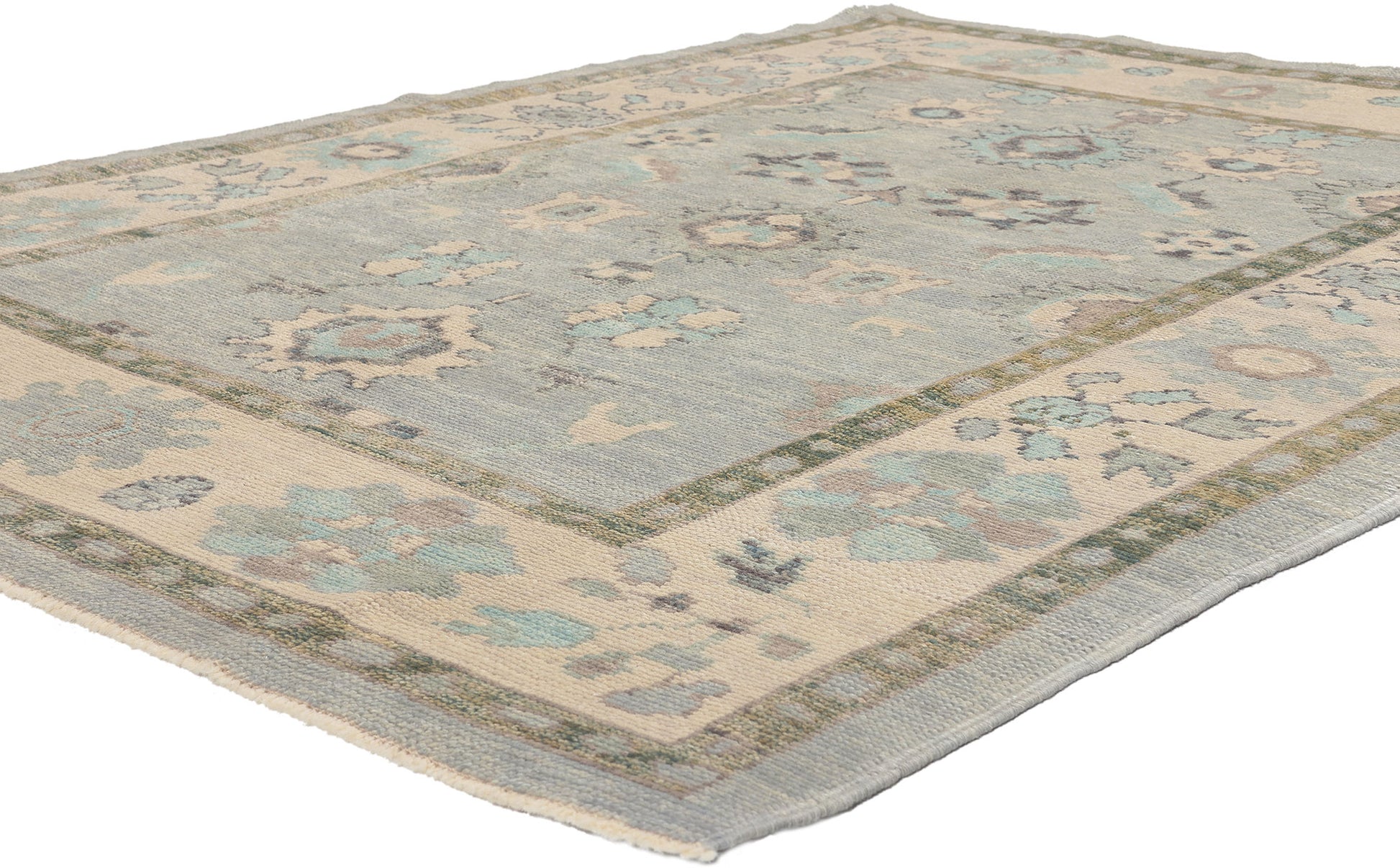 6 x 7 Colorful Turkish Oushak Rug 53790