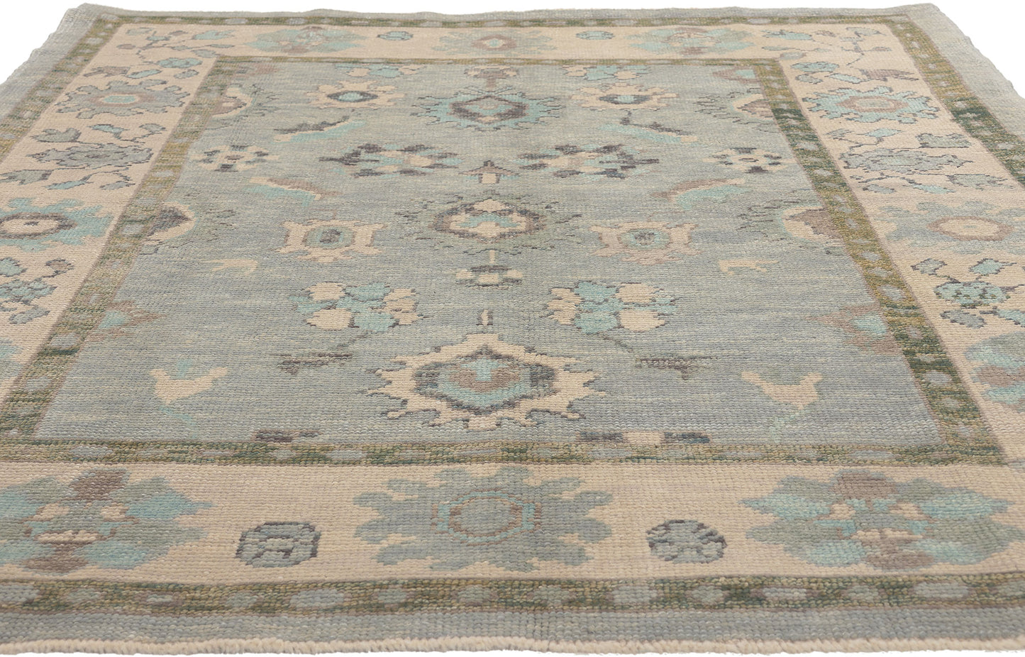 6 x 7 Colorful Turkish Oushak Rug 53790