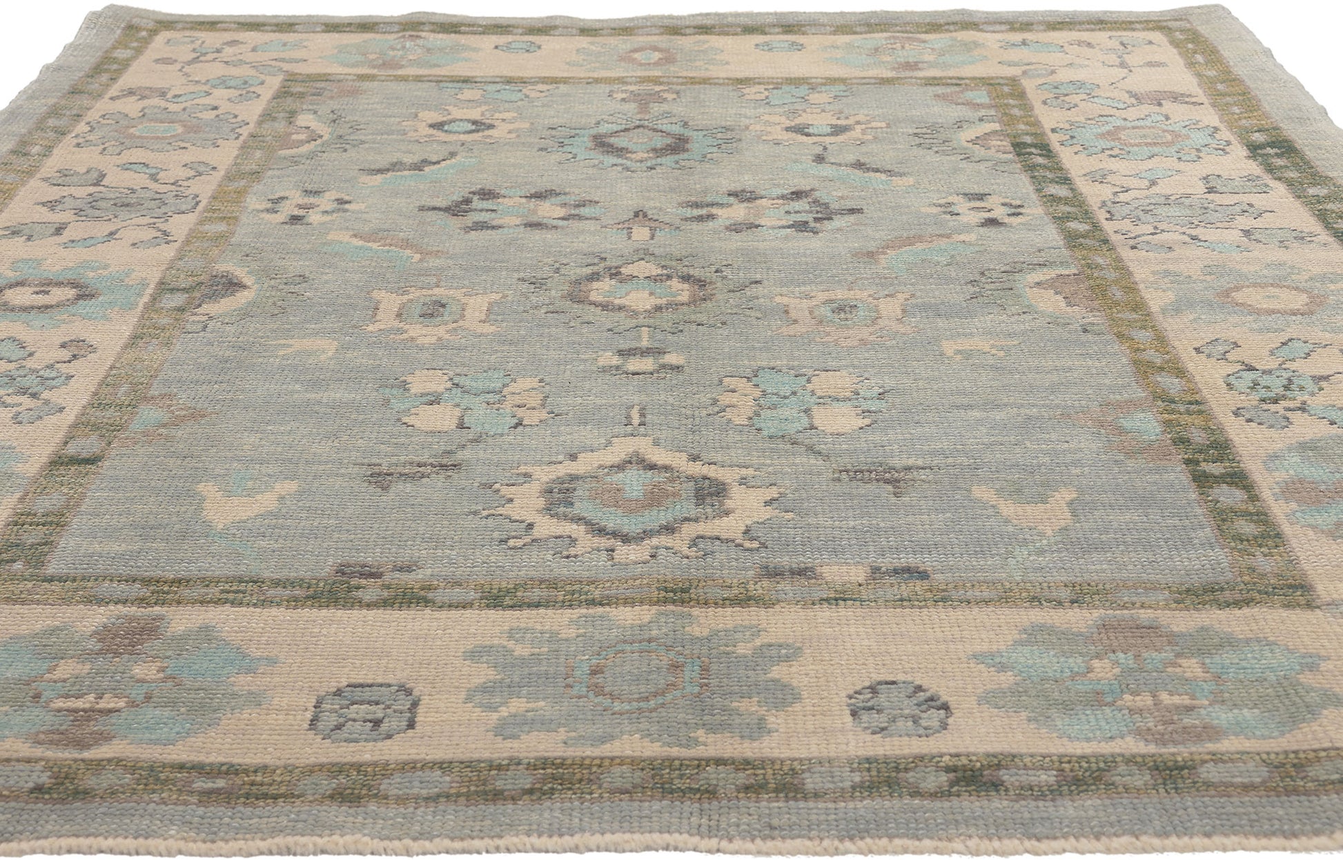 6 x 7 Colorful Turkish Oushak Rug 53790