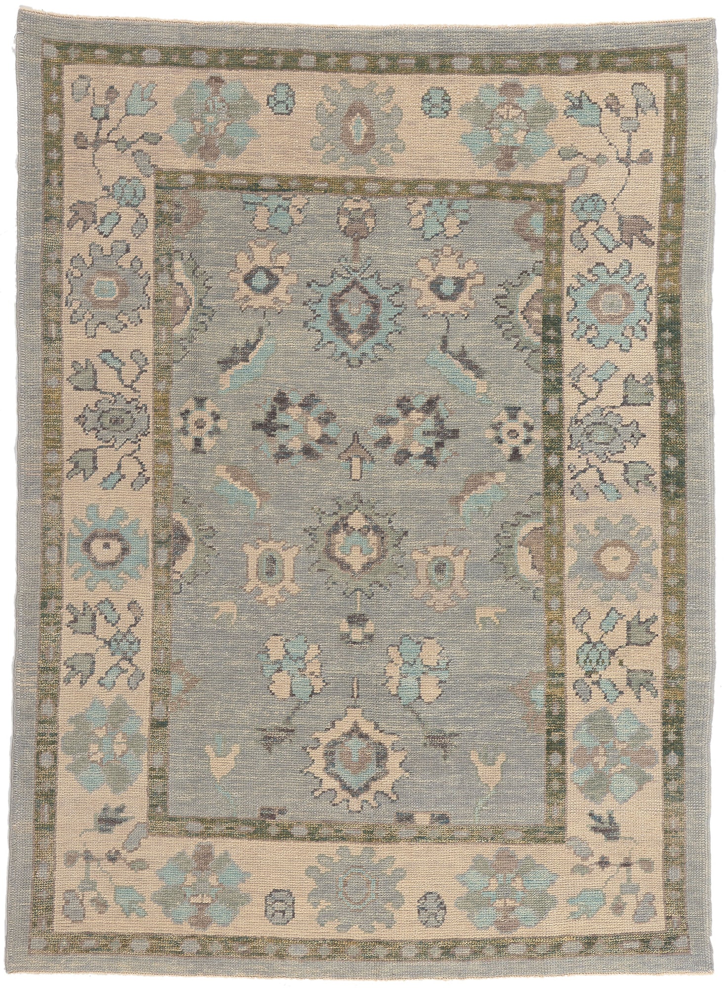 6 x 7 Colorful Turkish Oushak Rug 53790