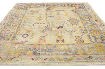 6 x 7 Colorful Turkish Oushak Rug 52160