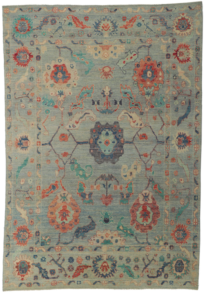 6 x 9 Colorful Oushak Rug 80889