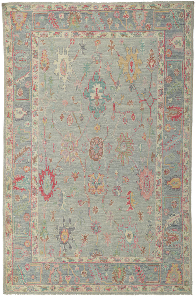 6 x 9 Colorful Oushak Rug 80890