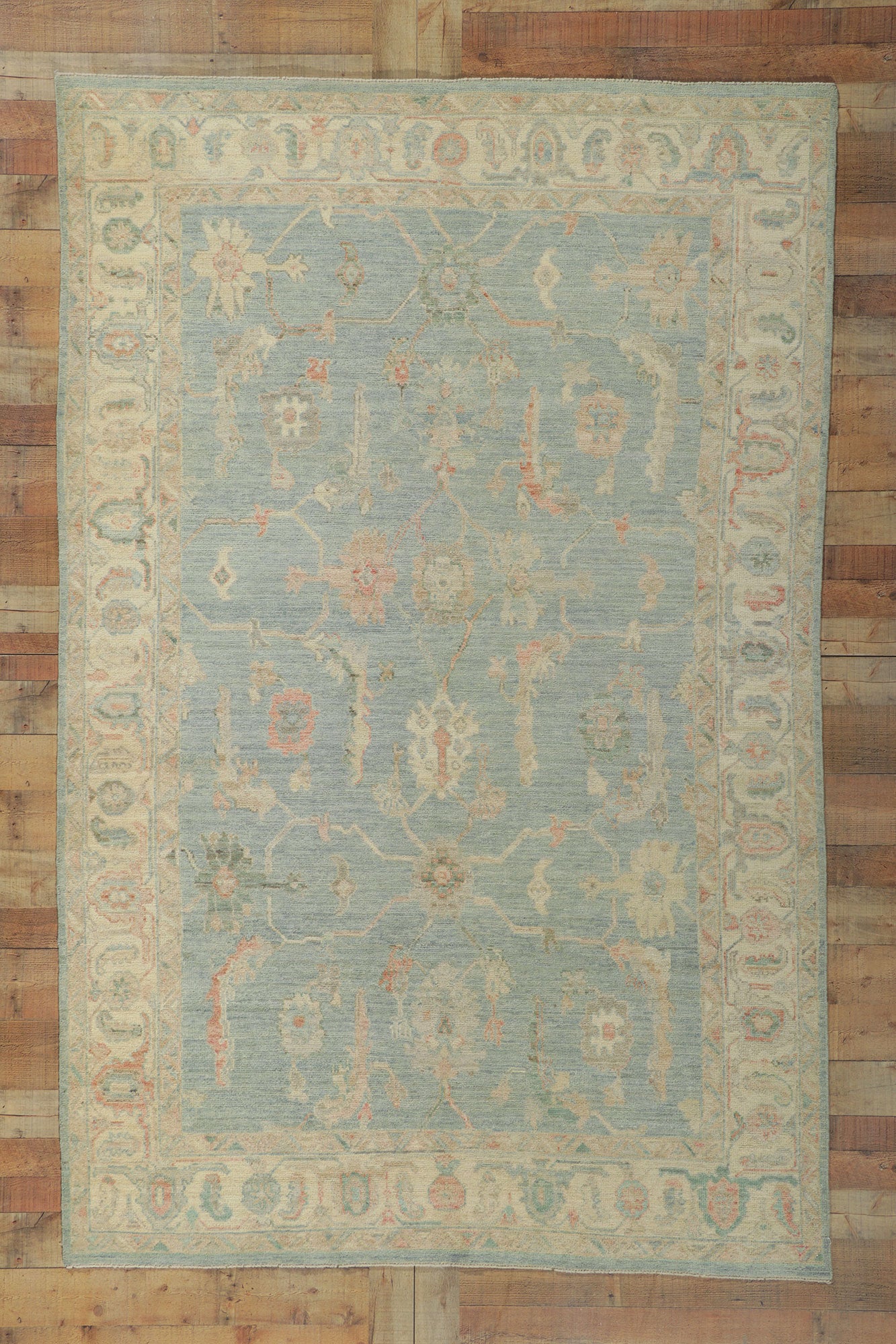 6 x 9 Colorful Oushak Rug 80892