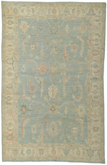 6 x 9 Colorful Oushak Rug 80892