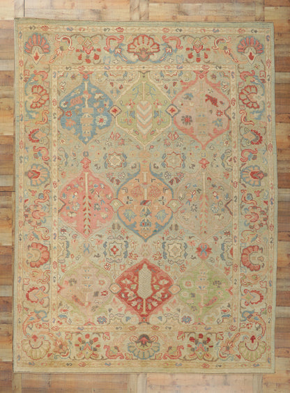 9 x 12 Colorful Oushak Rug 80728