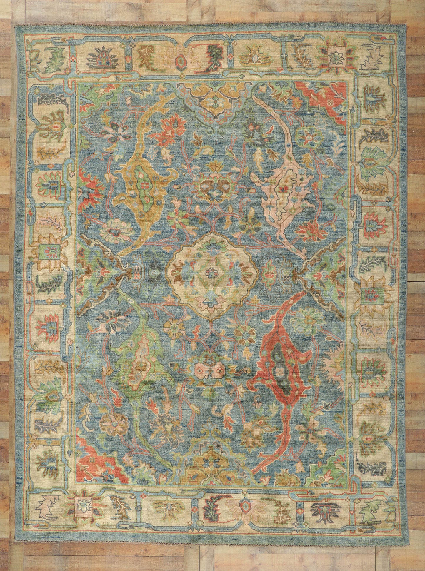 9 x 12 Colorful Oushak Rug 80729