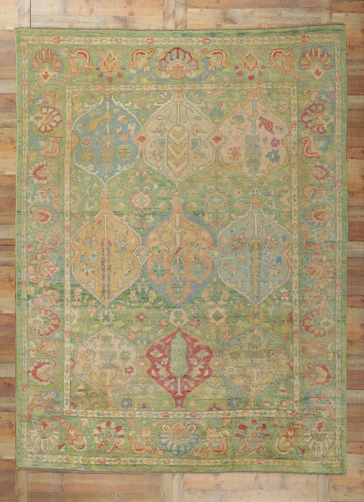 9 x 12 Colorful Oushak Rug 80735