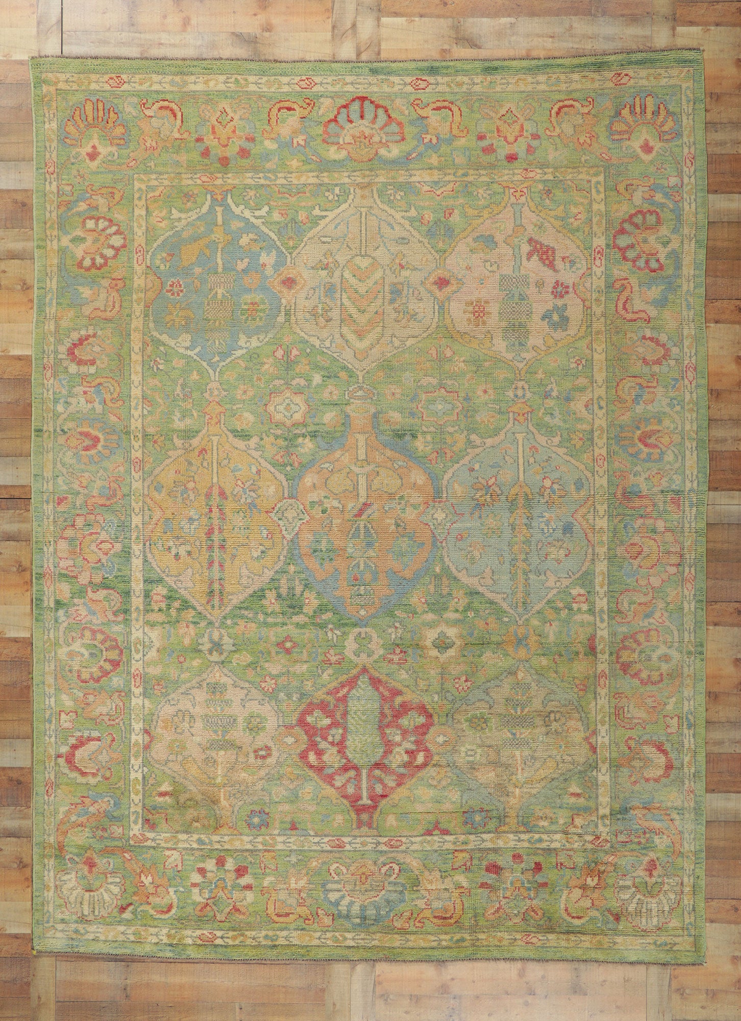 9 x 12 Colorful Oushak Rug 80735