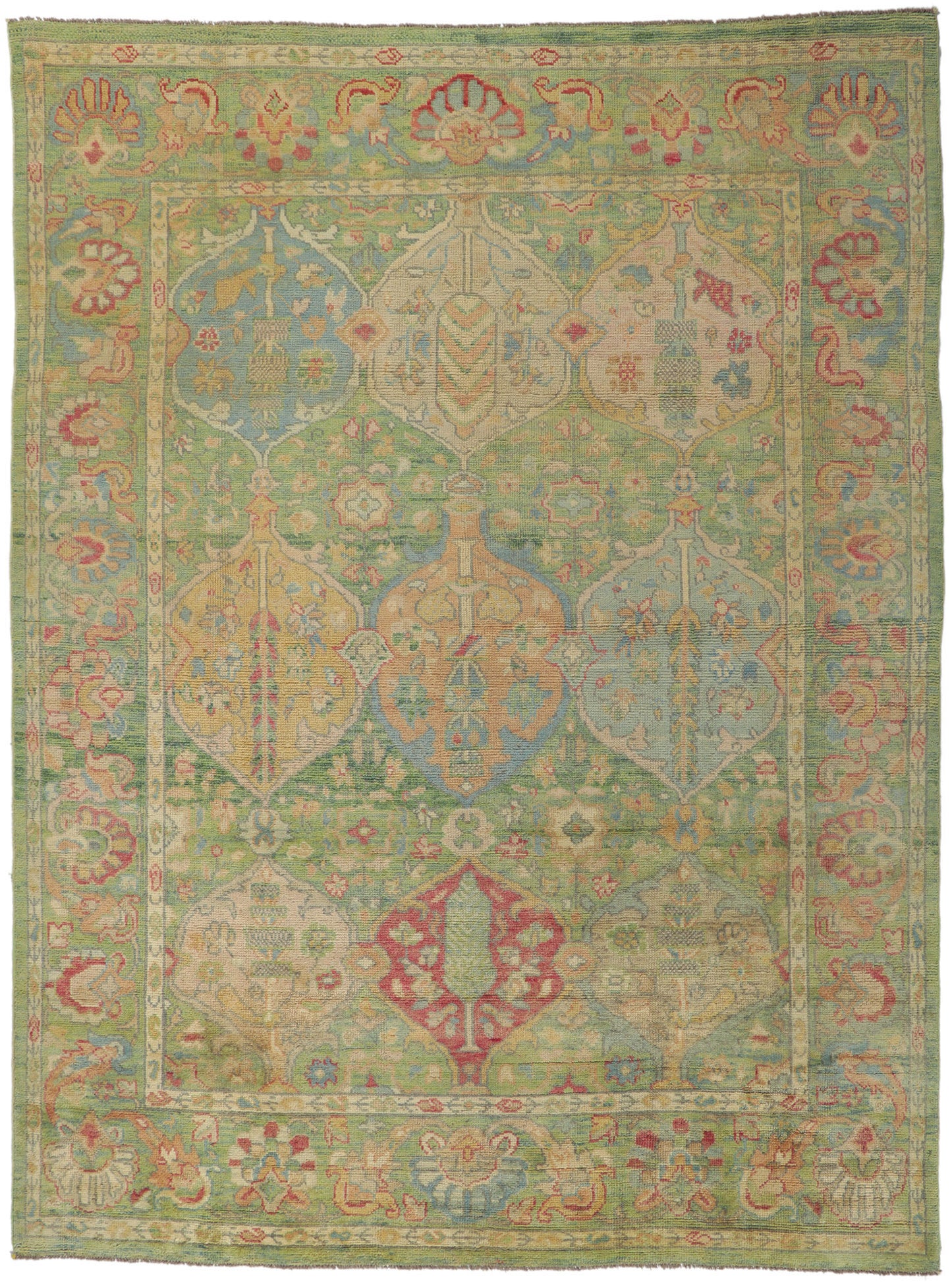 9 x 12 Colorful Oushak Rug 80735