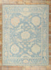 9 x 12 Colorful Blue Oushak Rug 80917
