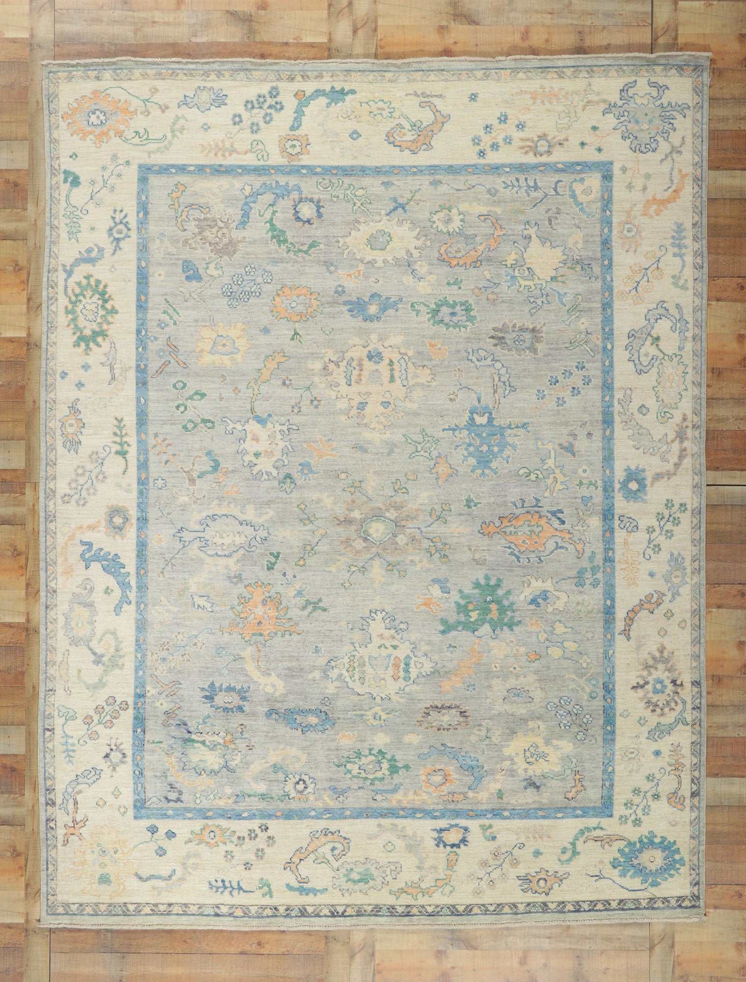 9 x 12 Colorful Oushak Rug 80960