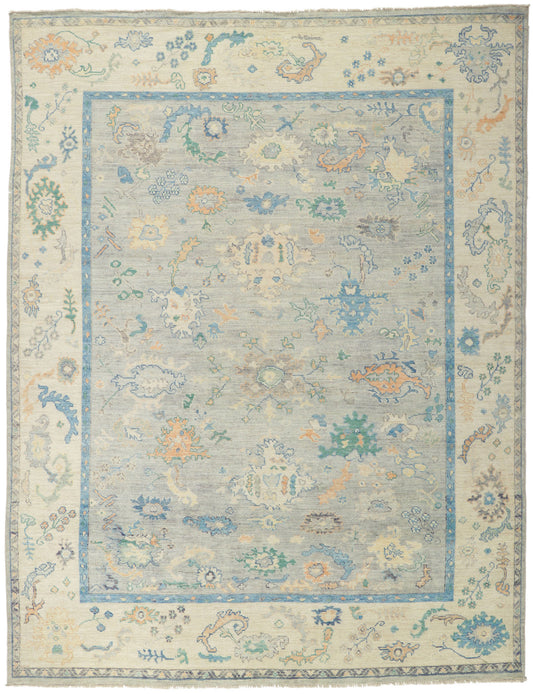 9 x 12 Colorful Oushak Rug 80960