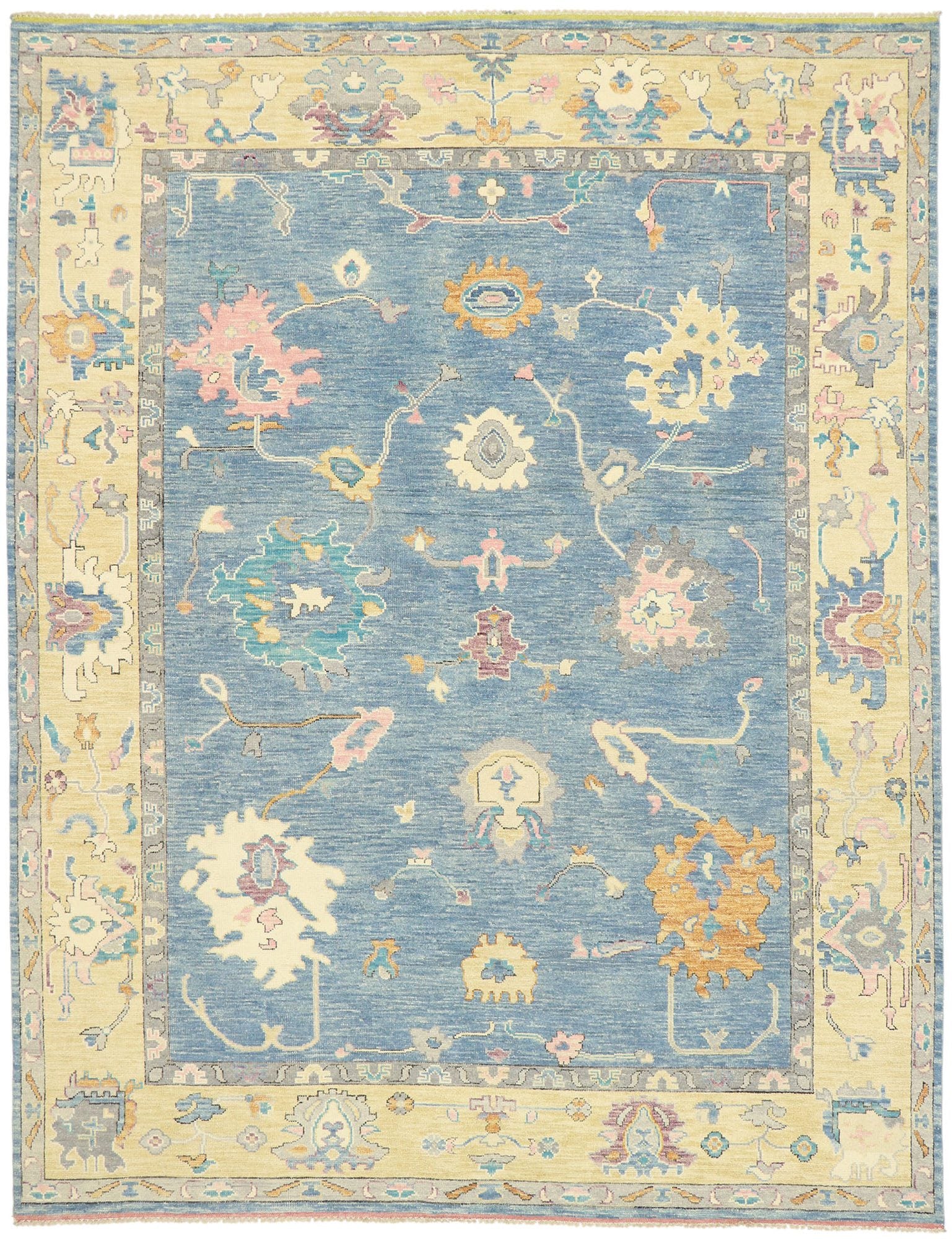 9 x 12 Colorful Oushak Rug 80600