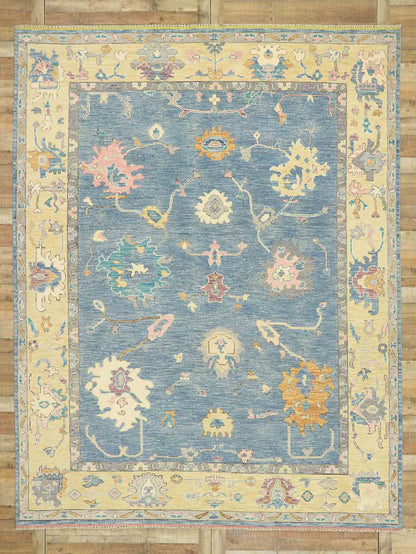 9 x 12 Colorful Oushak Rug 80600