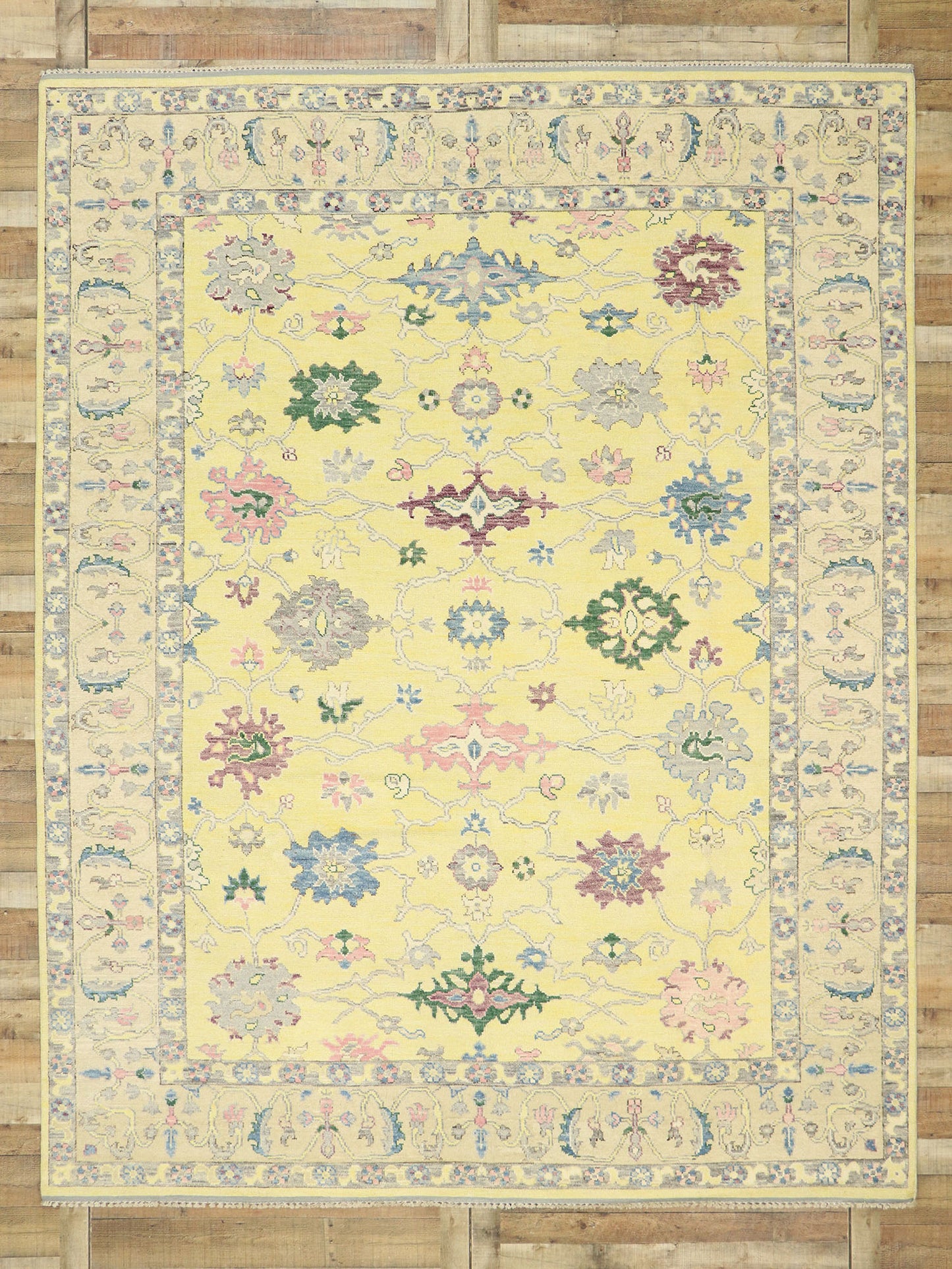 9 x 12 Colorful Oushak Rug 80601