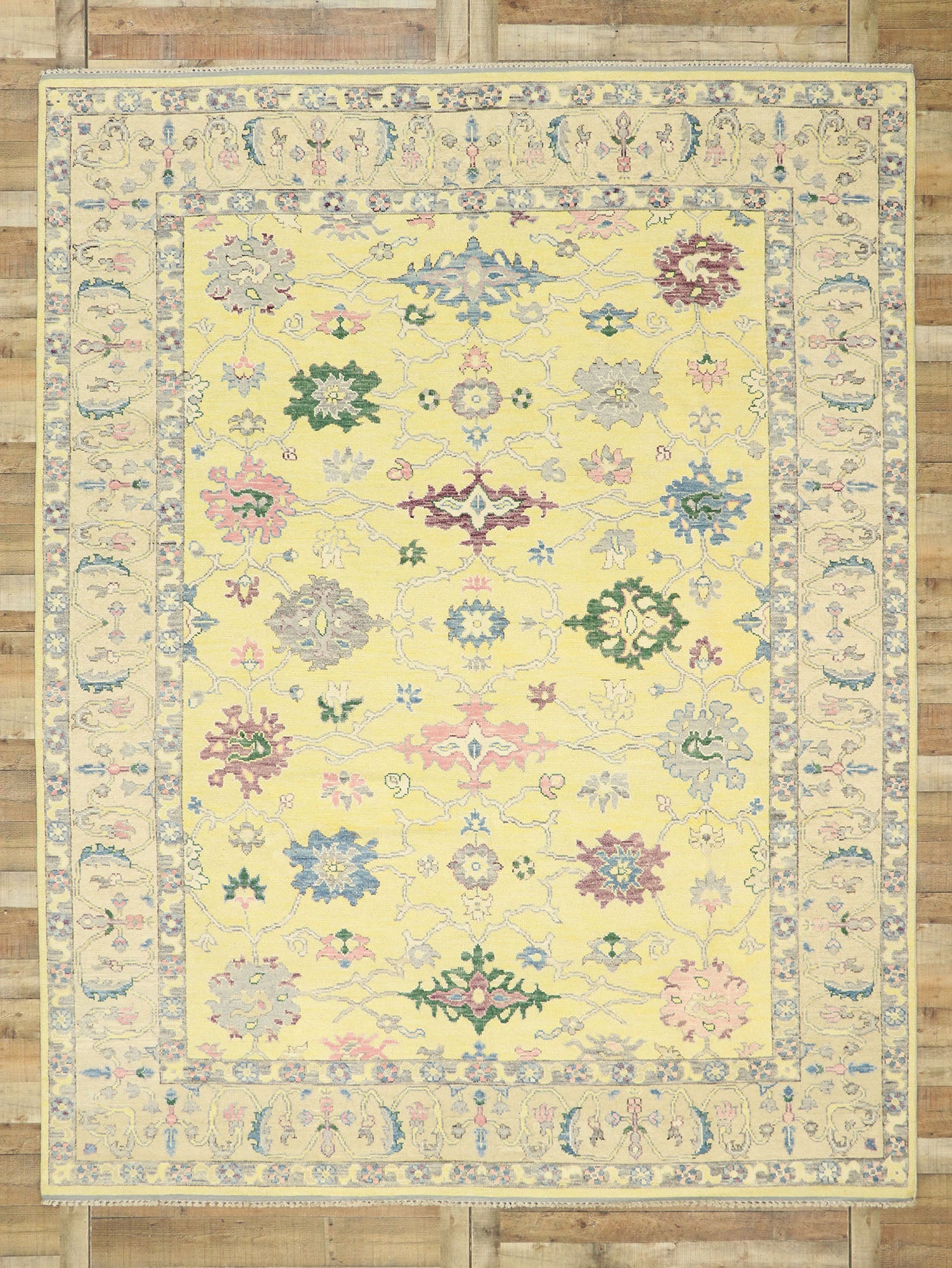9 x 12 Colorful Oushak Rug 80601