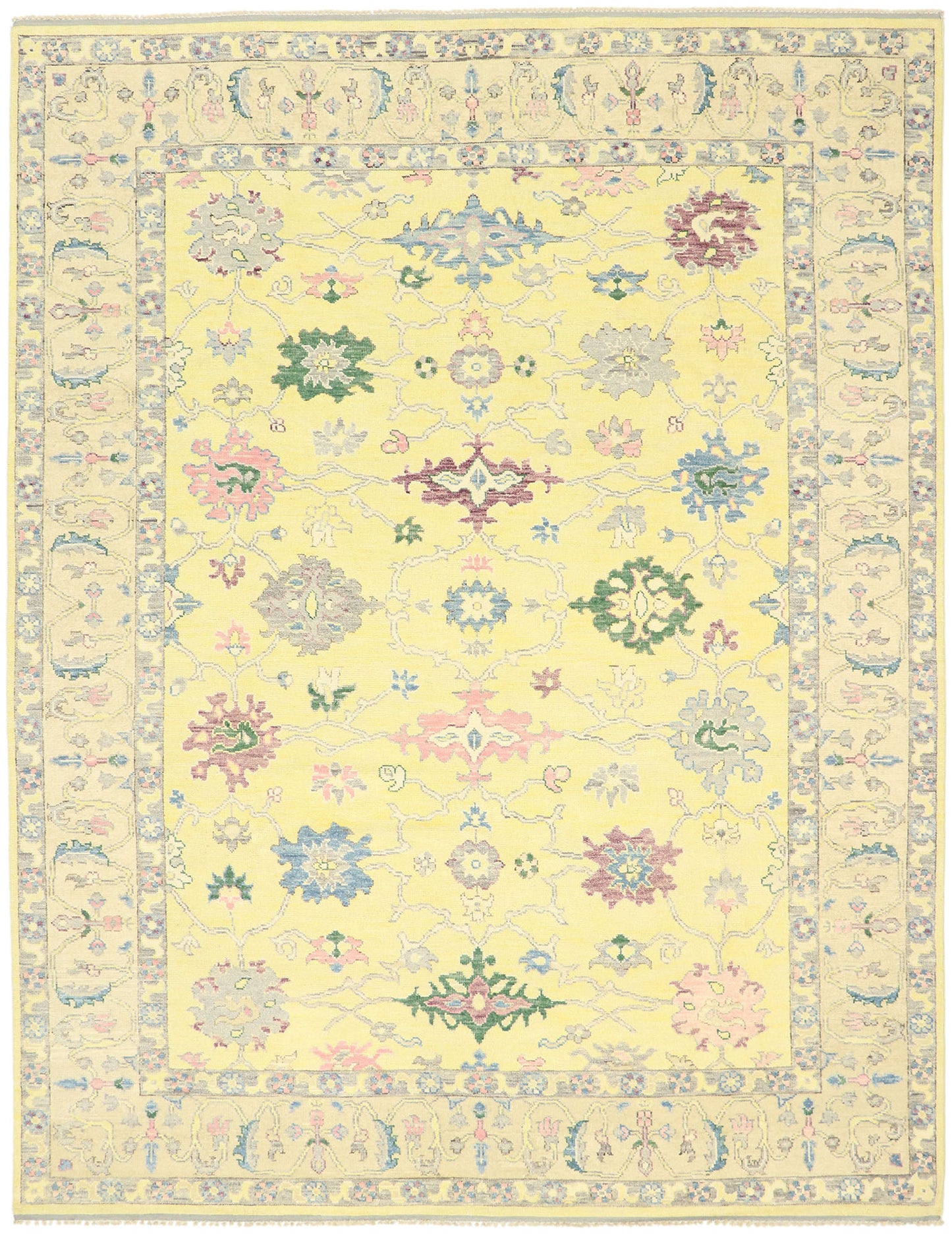 9 x 12 Colorful Oushak Rug 80601