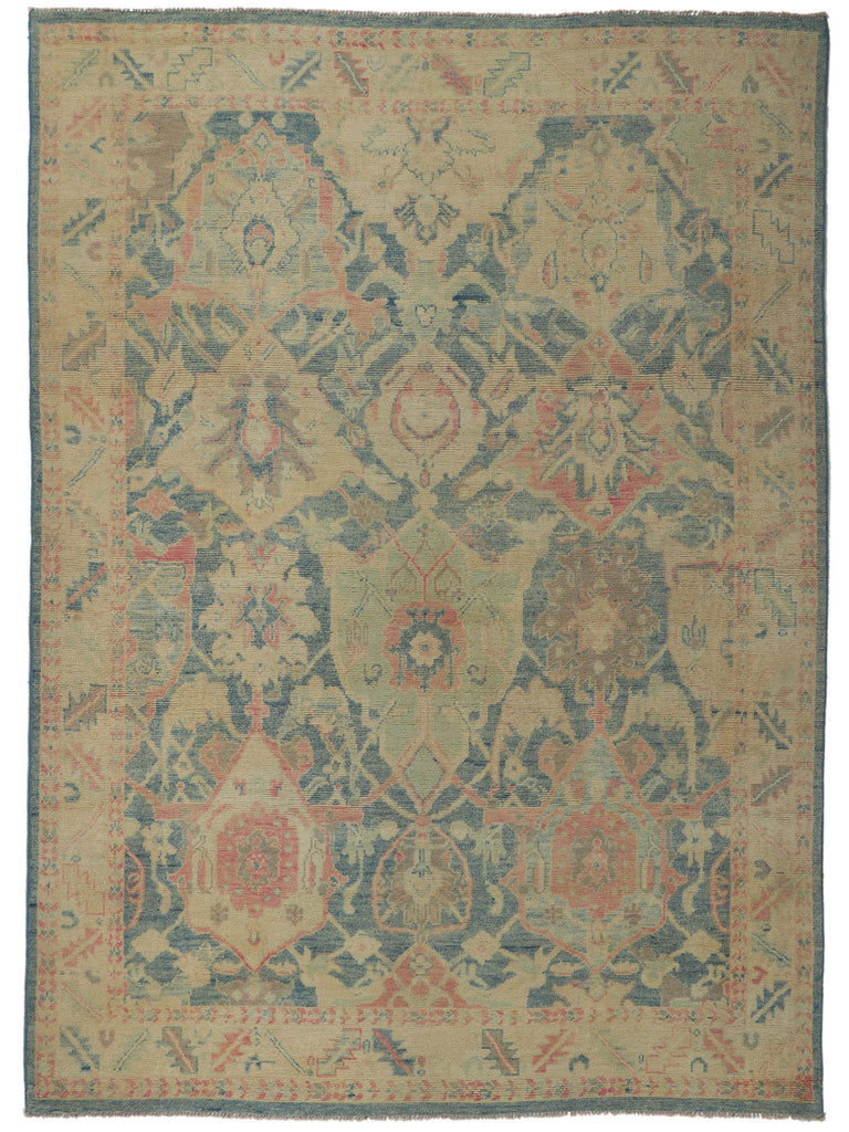 9 x 13 Colorful Oushak Rug 80727