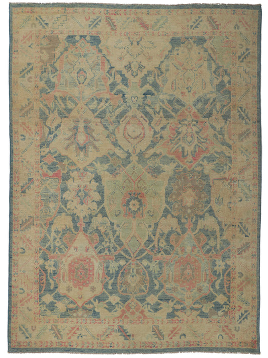 9 x 13 Colorful Oushak Rug 80727