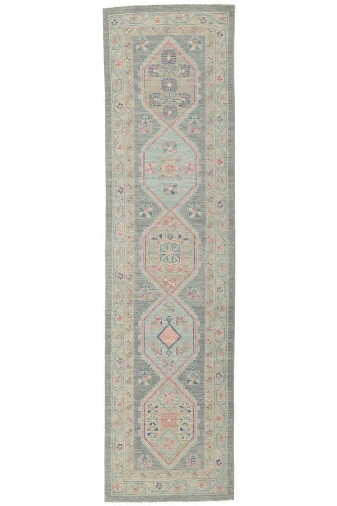 3 x 10 Colorful Oushak Runner 80835