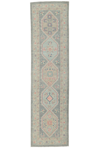 3 x 10 Colorful Oushak Runner 80835