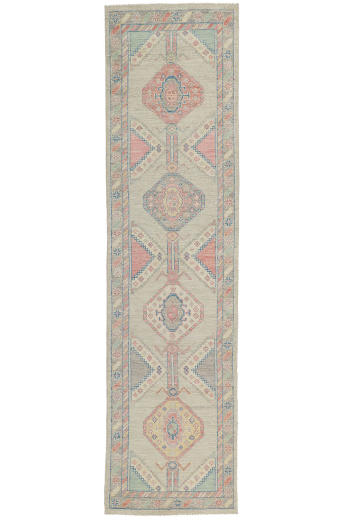 3 x 10 Colorful Oushak Runner 80839