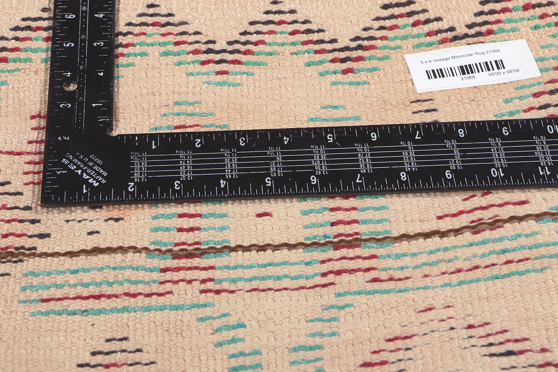 5 x 9 Vintage Moroccan Azilal Rug 21068