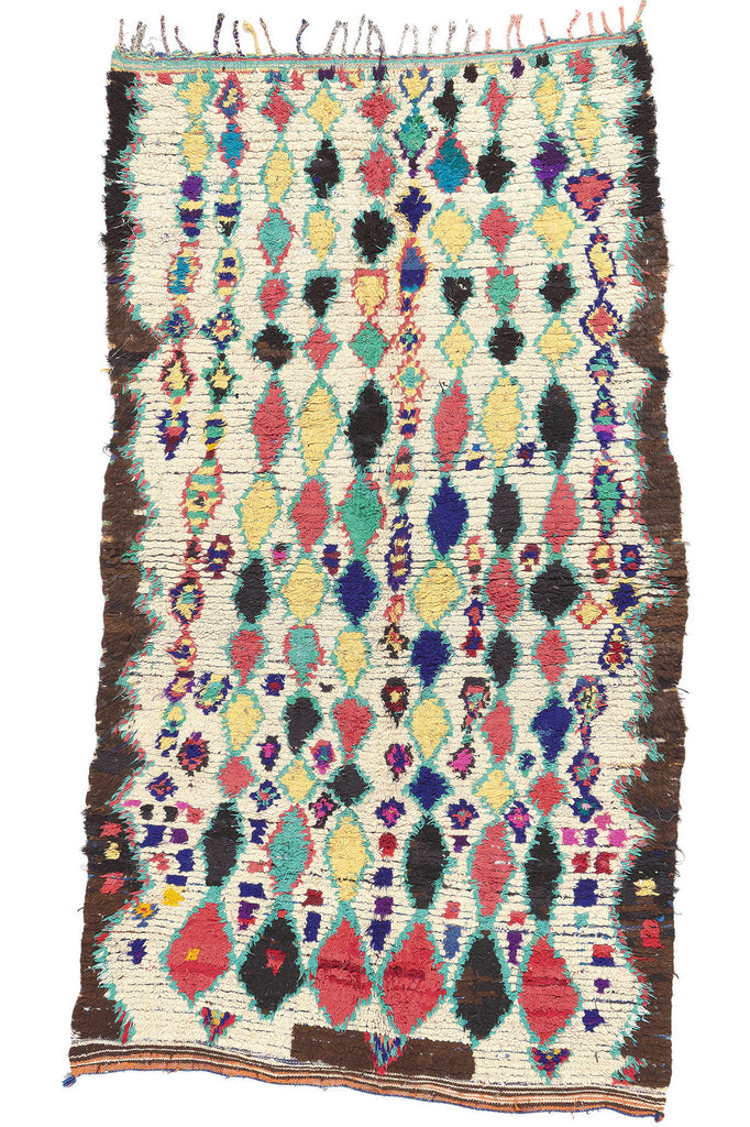 5 x 8 Vintage Moroccan Azilal Rag Rug 20375