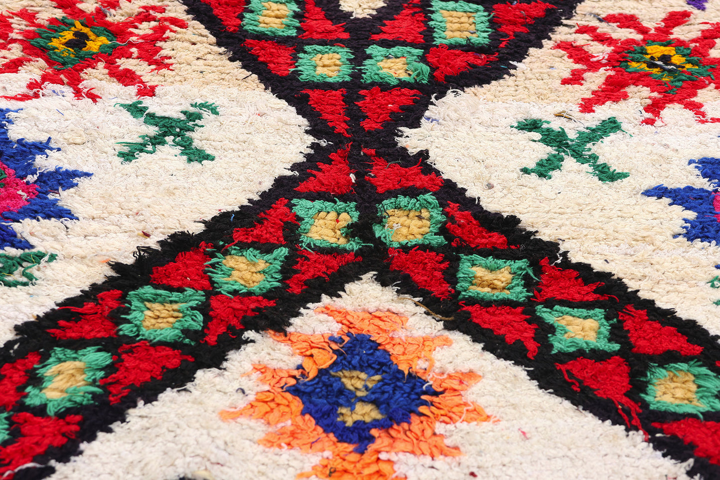 3 x 8 Colorful Vintage Moroccan Azilal Rug 21536