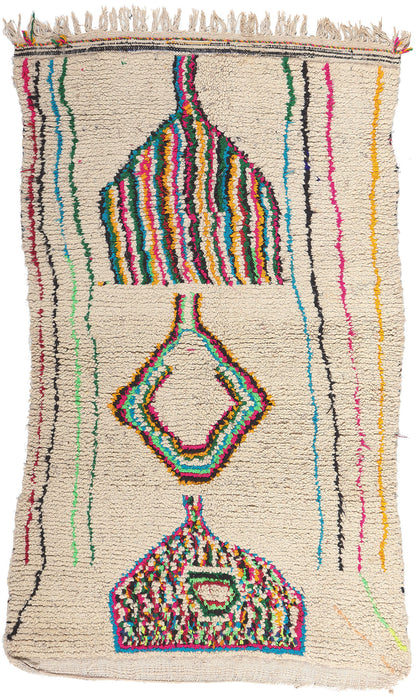 4 x 6 Vintage Moroccan Azilal Rug 20455