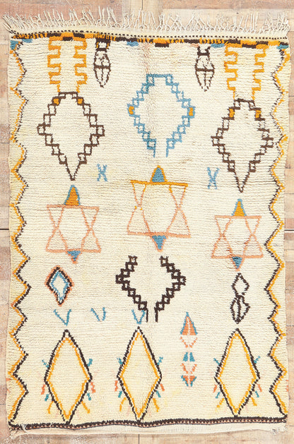 5 x 6 Vintage Moroccan Azilal Rug 74732