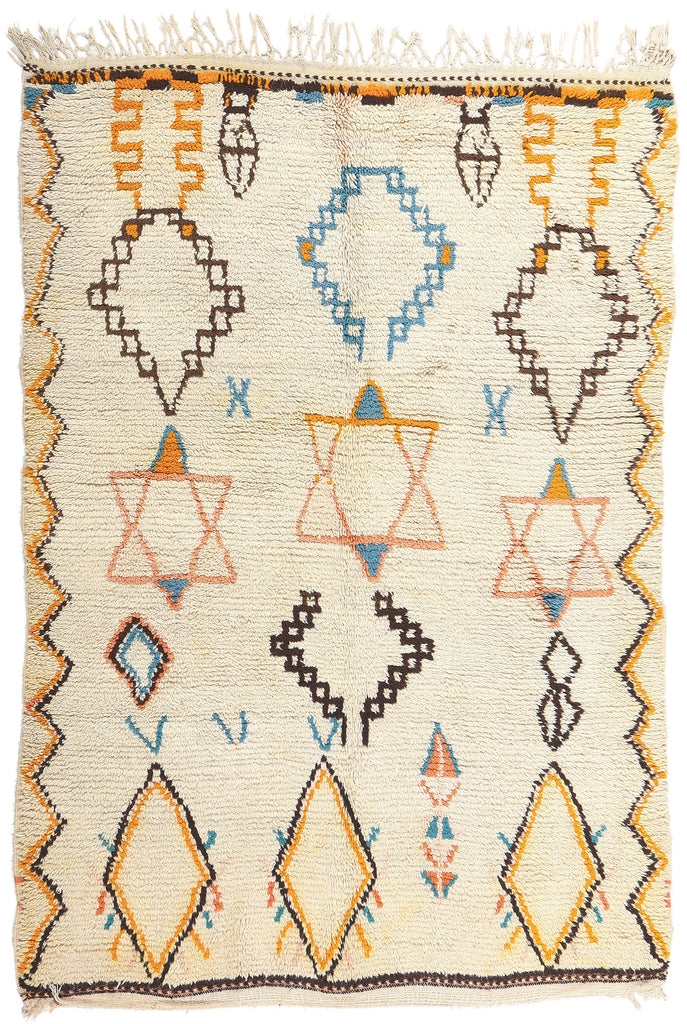 5 x 6 Vintage Moroccan Azilal Rug 74732