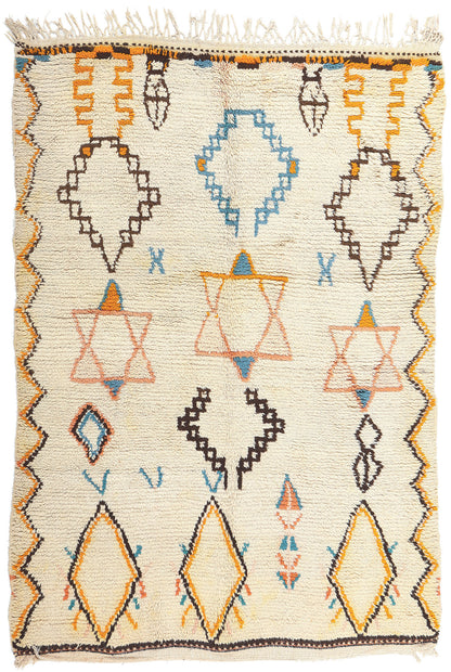 5 x 6 Vintage Moroccan Azilal Rug 74732