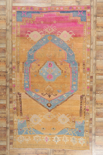 8 x 14 Vintage Turkish Oushak Rug 53787
