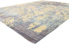 9 x 12 Contemporary Abstract Damask Wool and Silk Rug 31014