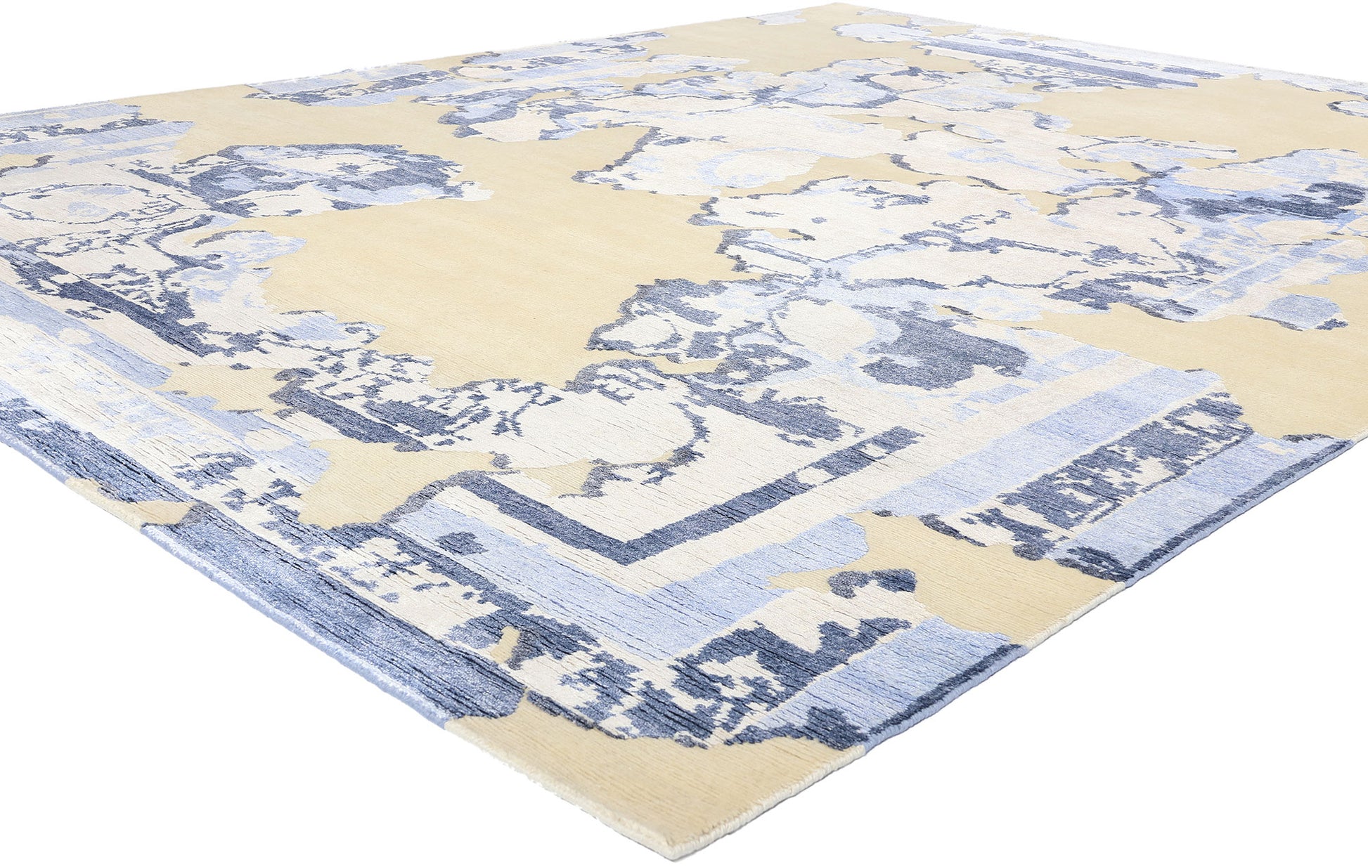 9 x 12 Contemporary Abstract High-Low Rug 31045