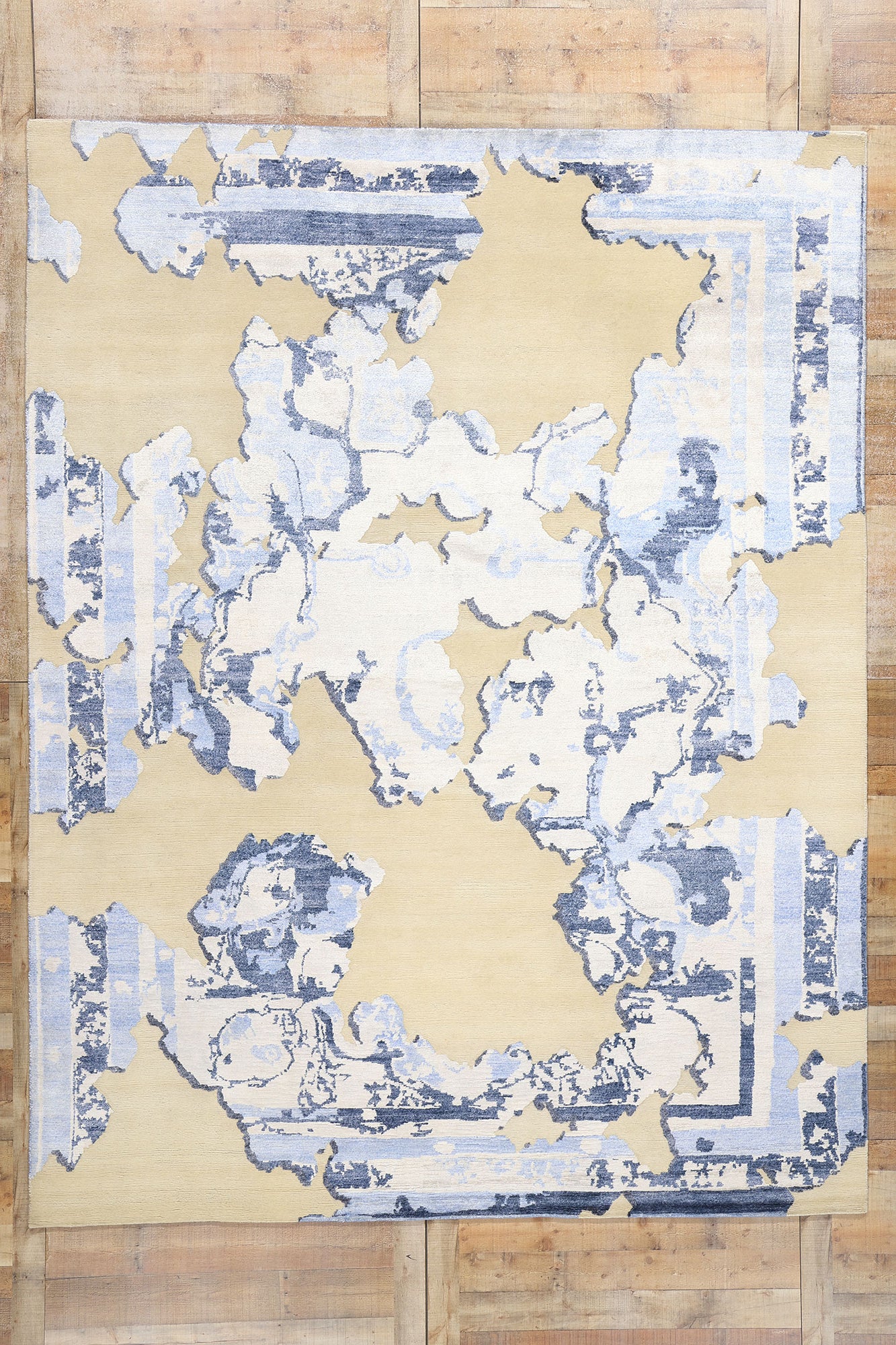 9 x 12 Contemporary Abstract High-Low Rug 31045