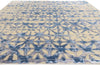 9 x 12 Contemporary Abstract High-Low Wool and Silk Rug 31046