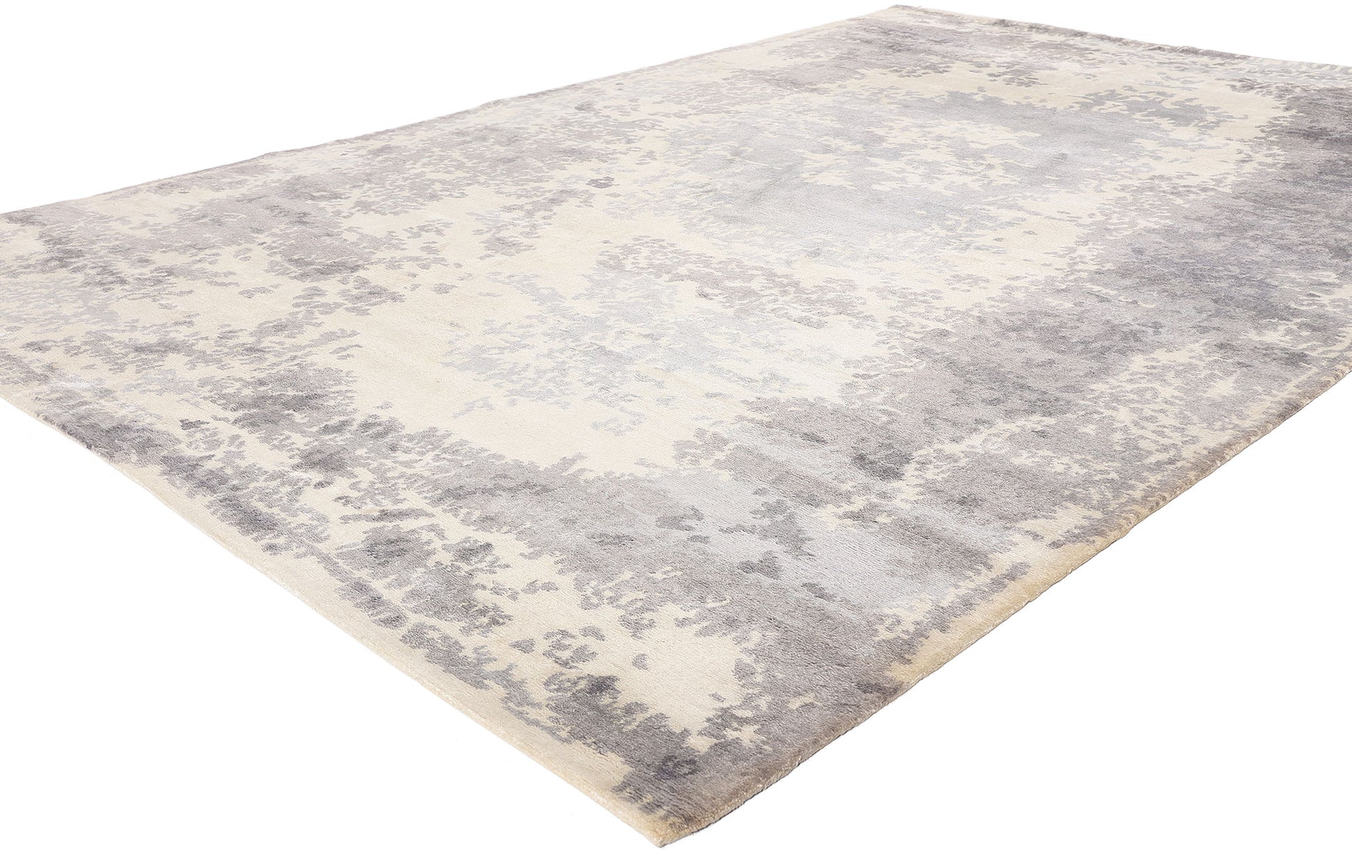 7 x 10 Contemporary Abstract Erased Damask Rug 31136
