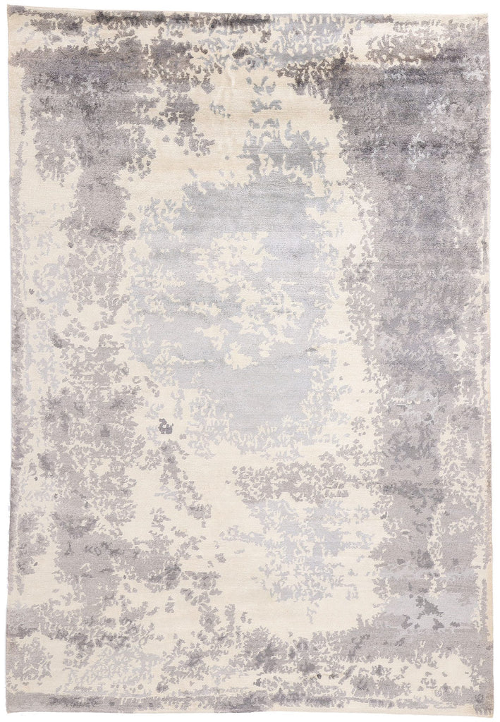 7 x 10 Contemporary Abstract Erased Damask Rug 31136
