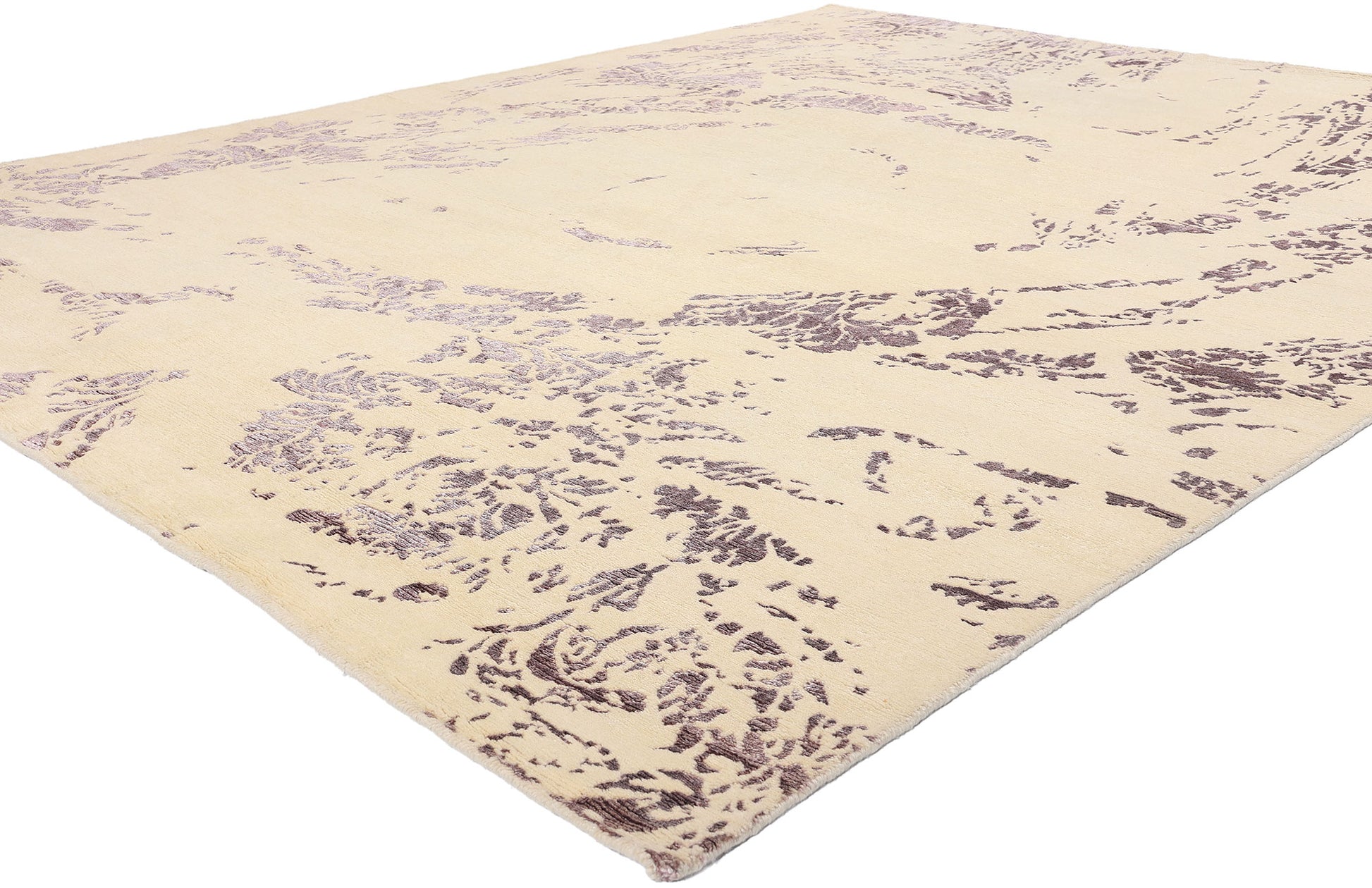 8 x 10 Contemporary Abstract Wool and Silk Rug 31016